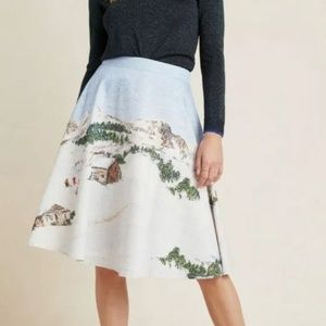 NWT Anthropologie Corey Lynn Calter Winter Wonderland Midi Skirt Size 2X